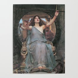CIRCE OFFERING THE CUP TO ULYSSES - JOHN WILLIAM WATERHOUSE Poster