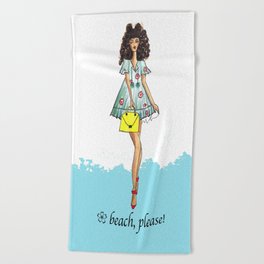 Beach girl Beach Towel