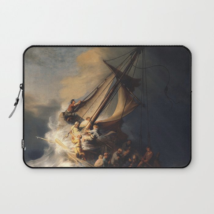 Rembrandt, The Storm on the Sea of Galilee, 1633 | Christ In The Storm On The Sea Of Galilee, By Rembrandt Laptop Sleeve