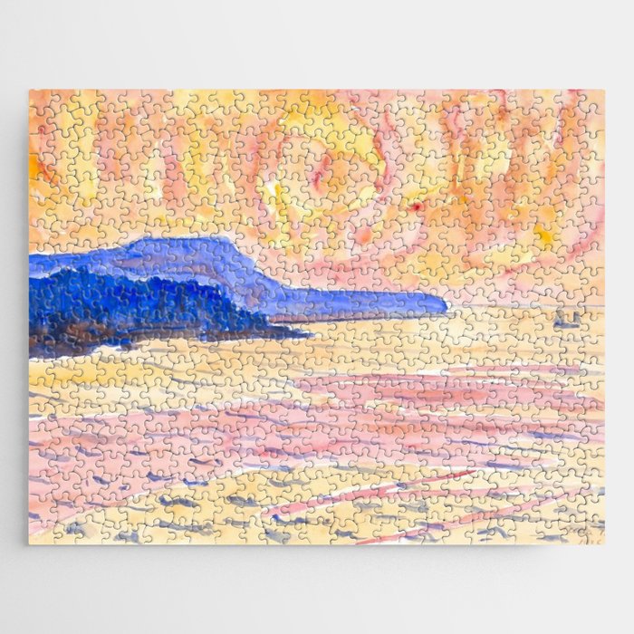 Watercolor No. 6, Blue Coast Jigsaw Puzzle