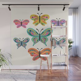 Colorful Butterflies Wall Mural