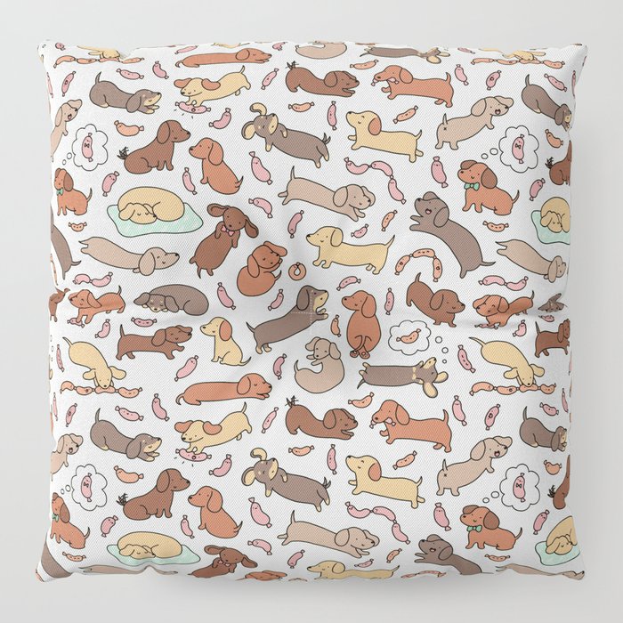 wiener dog neck pillow
