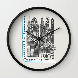Tokyo Cityscape Wall Clock