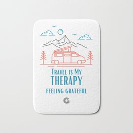 Travel is my Therapy Bath Mat