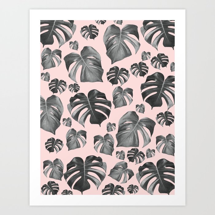 Tropical Monstera Pattern #6 #tropical #decor #art #society6 Art Print