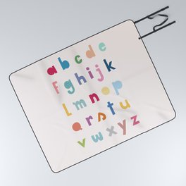 ABC alphabet art Picnic Blanket