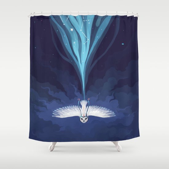 Night Owl 2 Shower Curtain
