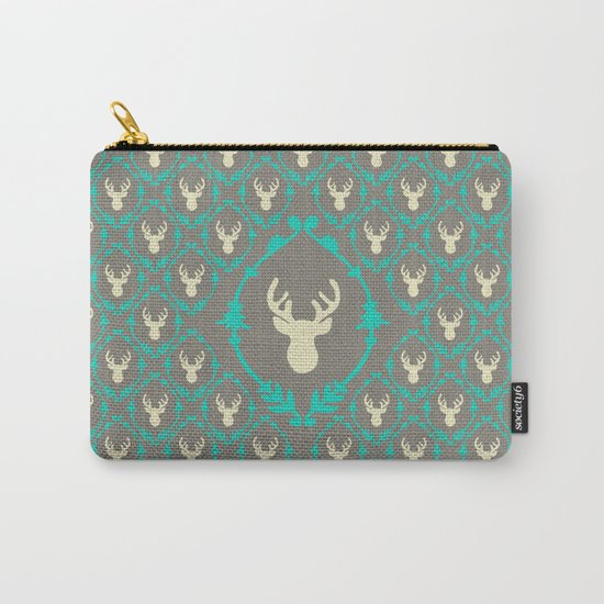 Oh Deer (white) Carry-All Pouch