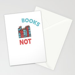 Read Books Not Comments - Bookworm Sarcasm Nerd Stationery Cards