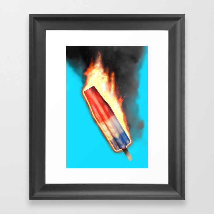 Bomb Pop Combustion Framed Art Print