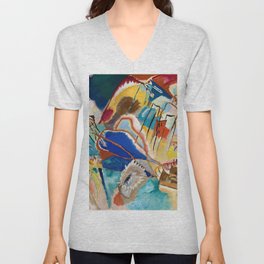 Wassily Kandinsky "Improvisation No. 30 (Cannons)" (1913) V Neck T Shirt