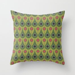 Maggie in Green Throw Pillow