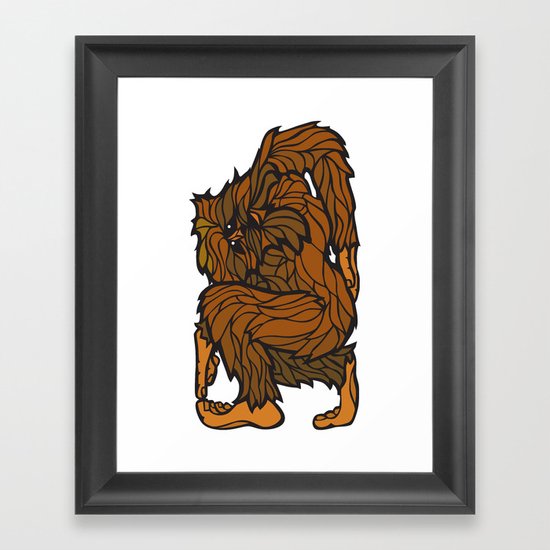 Squatch Framed Art Print