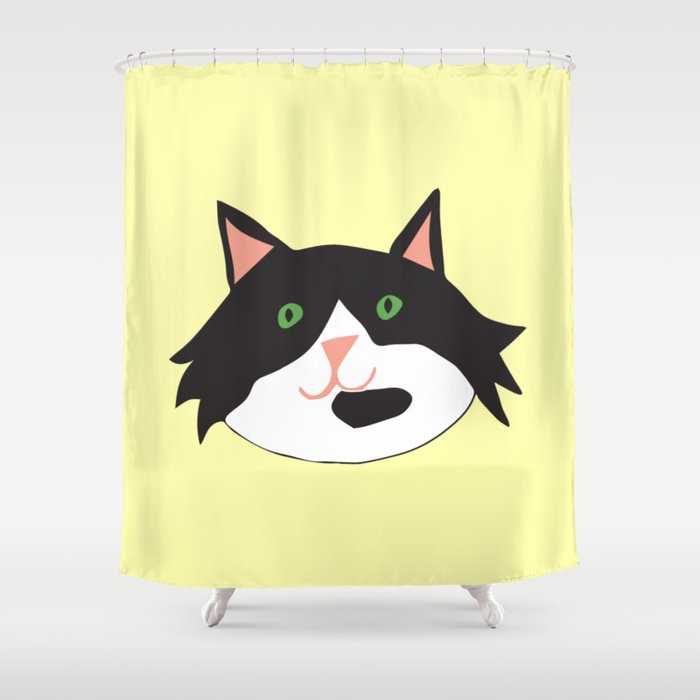 Happy Cat Shower Curtain