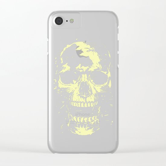 Scream (gold) Clear iPhone Case