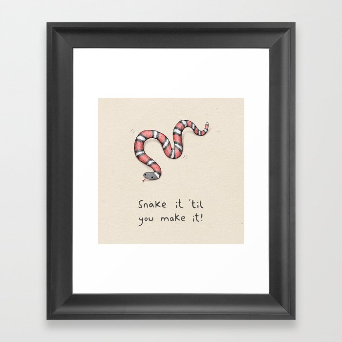 Snake It Framed Art Print