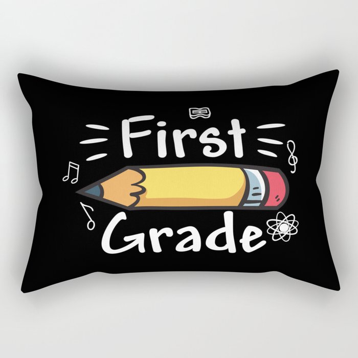 First Grade Pencil Rectangular Pillow
