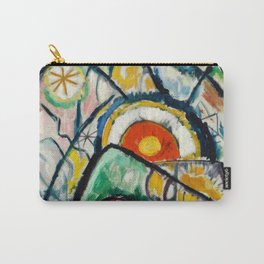 Italian Dolomite Mountains, Gardena Pass Italian Alps, sunrise landscape painting by Marsden Hartley Carry-All Pouch