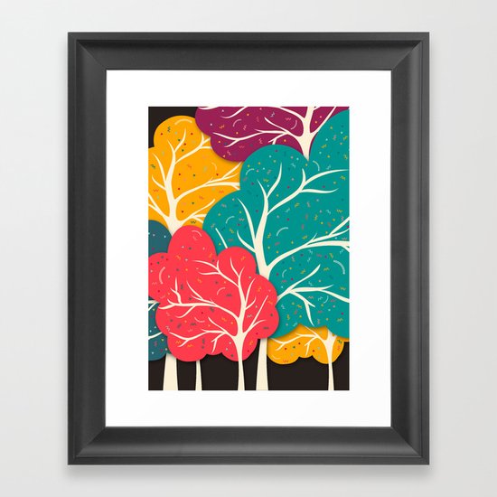 Happy Forest Framed Art Print