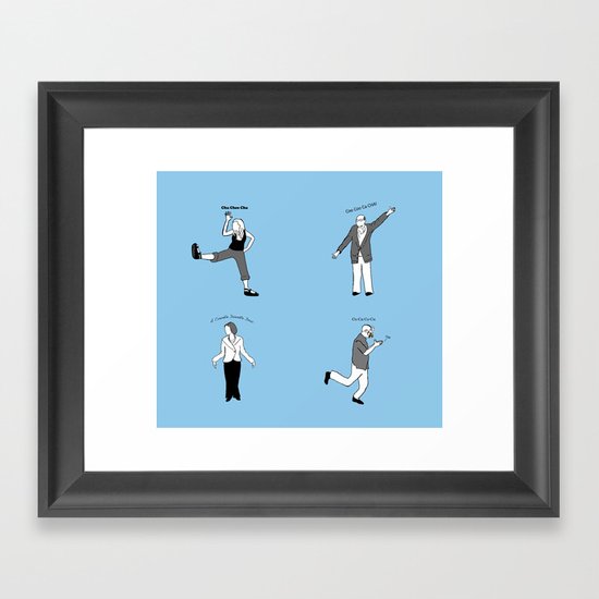 Chicken Dance The Night Alway Framed Art Print