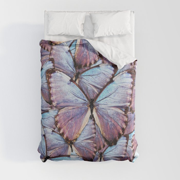 Iridescent Butterflies Duvet Cover