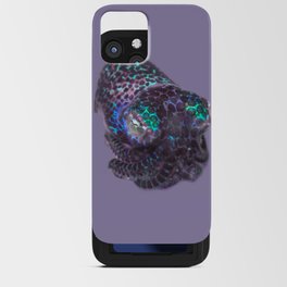 Purple & Pearl Glitter Bobtail Squid iPhone Card Case