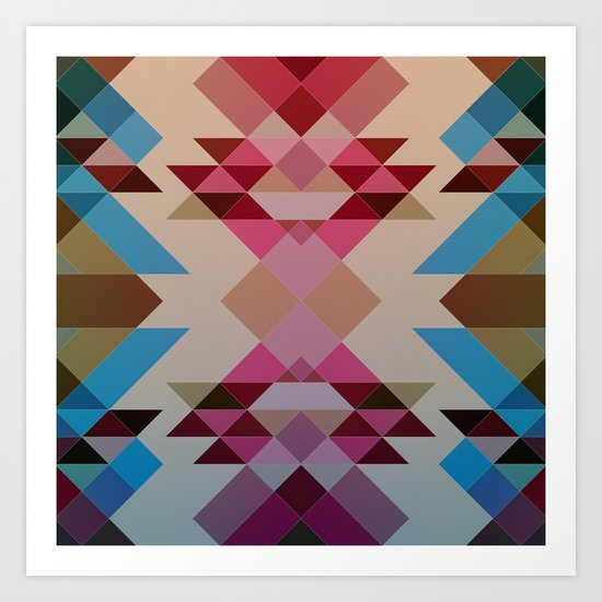 Abstract geometric I Art Print
