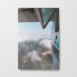 Nice day to fly Metal Print | Plane, Travel, Aviation, Hi Speed, Abovetheclouds, Cessna, Digital, Clouds, Flying, Window 