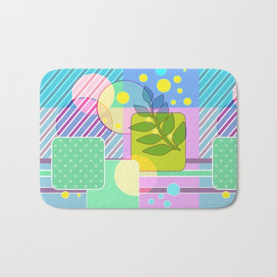 An abstract painting . Good morning! Bath Mat
