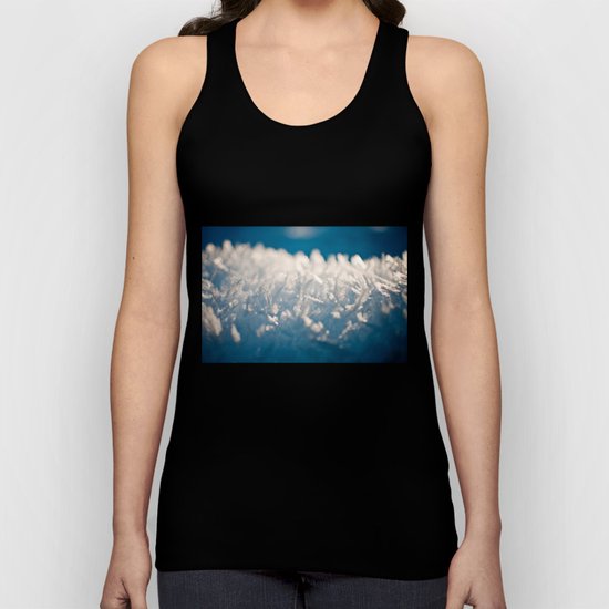 Mountain Snow Macro Unisex Tank Top