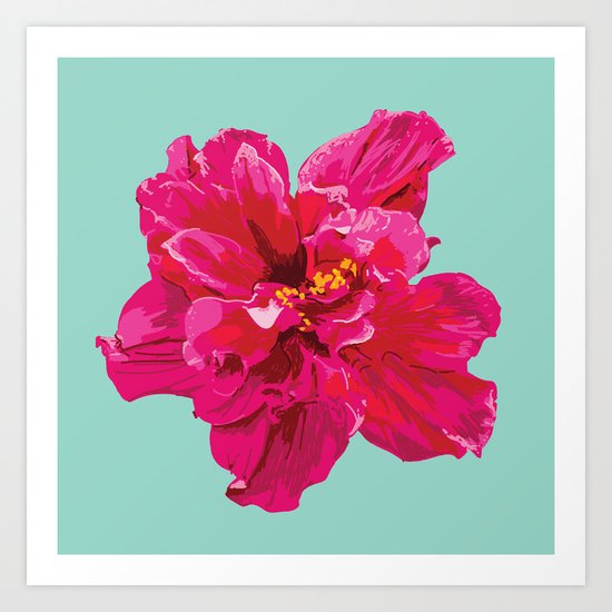 Hibiscus (Part of a Triptych) Art Print