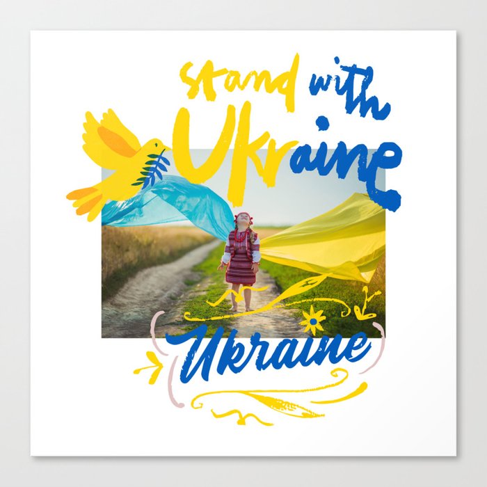 Stand With Ukraine Hope Canvas Print