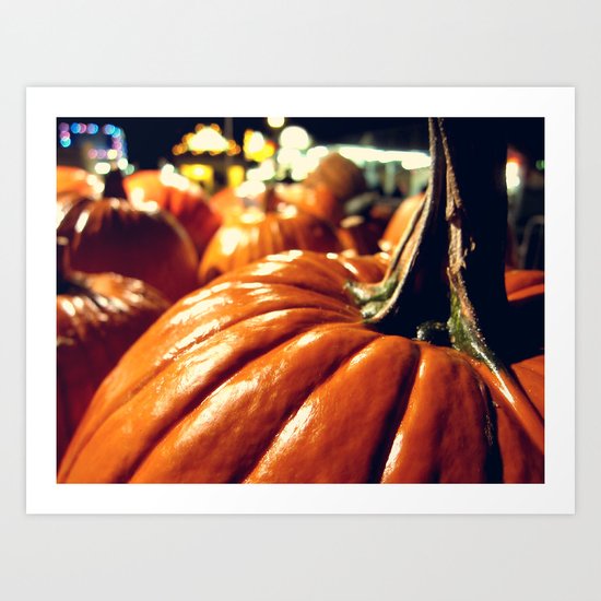 Shiny Pumpkins Art Print