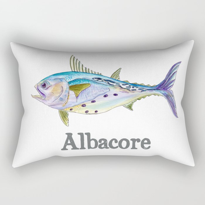 A is for Albacore Rectangular Pillow
