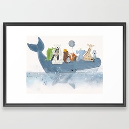 a whale of a time Framed Art Print