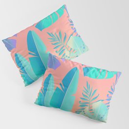 Tropics ( monstera and banana leaf pattern ) Pillow Sham