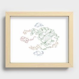 Avatar the Last Airbender: Map (Color) Recessed Framed Print