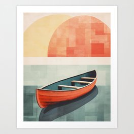 Bauhaus Canoe Art Print