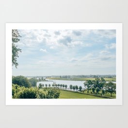 The Lower Rhine | Overlooking the river towards Arnhem, Holland Art Print
