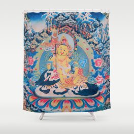 Vaishravana, Guardian of Buddhism and Protector of Riches Shower Curtain