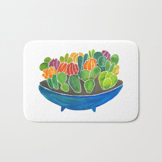 Succulents Bath Mat