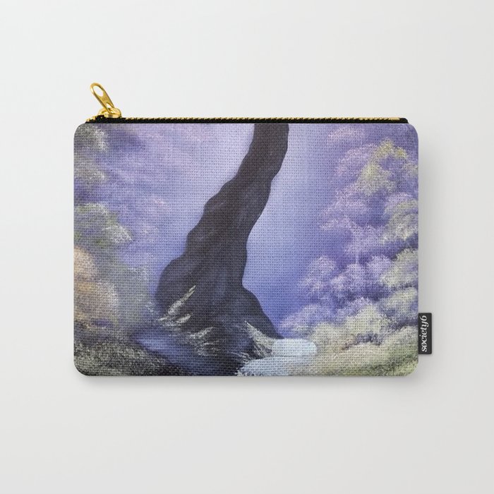 Majestic Woods, Misty Woods, Purple Tree, Woods Print, Fantasy Woods Carry-All Pouch
