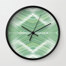 Abstract seamless background. Many wavy lines creating a repeating pattern Wall Clock