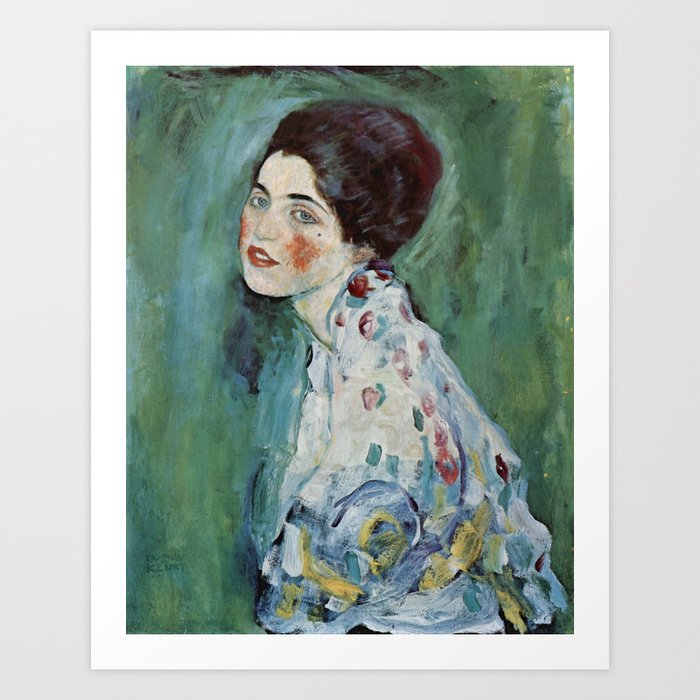 Gustav Klimt "Portrait of a lady" Art Print