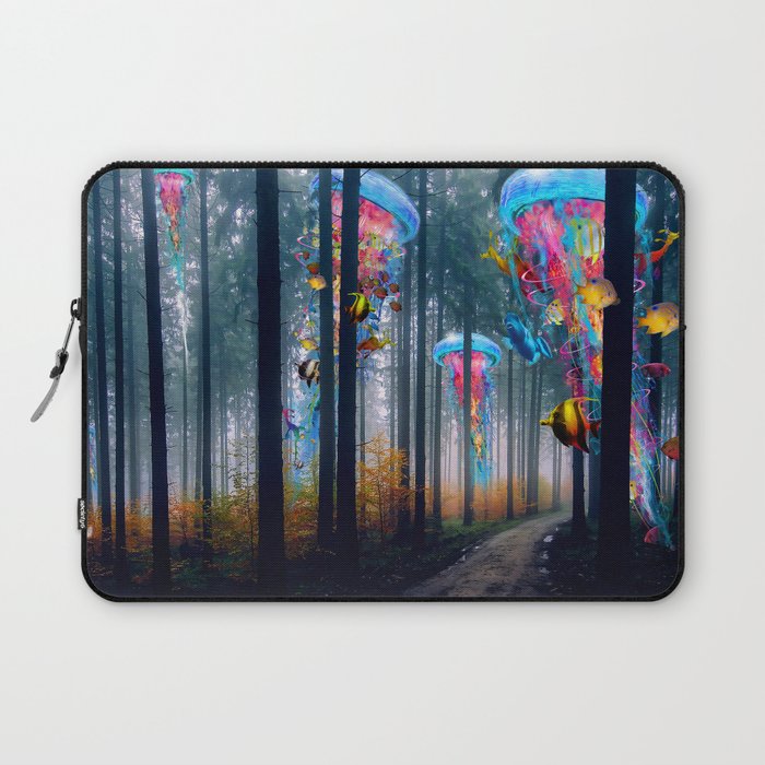 Forest of Super Electric Jellyfish Worlds Laptop Sleeve
