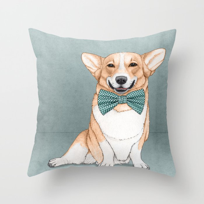 Corgi Dog Throw Pillow