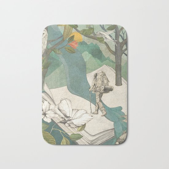 Nature Writing Bath Mat