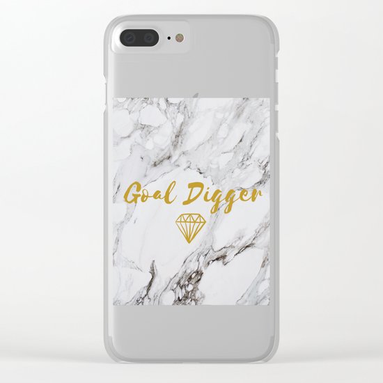 Goal Digger Clear iPhone Case