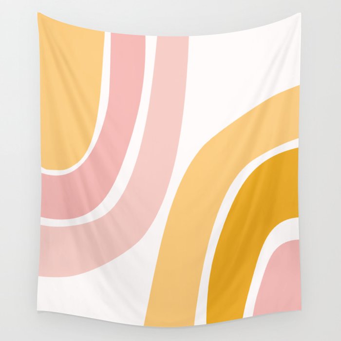 Yellow and pink tapestry clearance