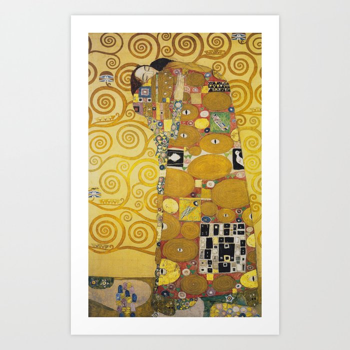 The Embrace - Gustav Klimt Art Print